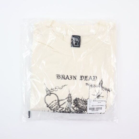 Brain Dead Fantasy Games Bio Mechanical Overlord T-Shirt Natural L Large - NEW - Picture 6 of 7